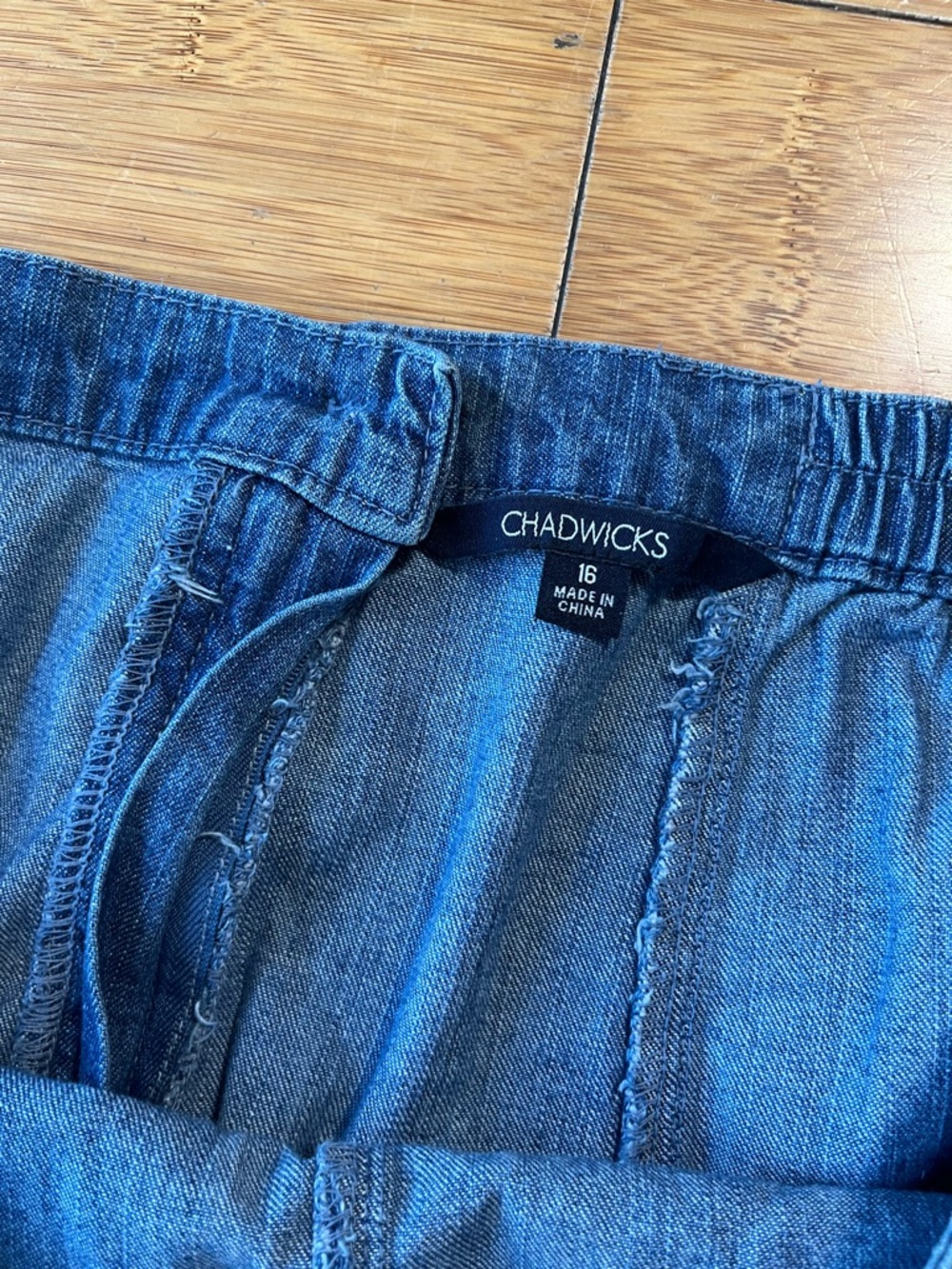 Vintage Chadwicks Classic Deep Blue Western Denim A-Line Skirt - Picture 4 of 13